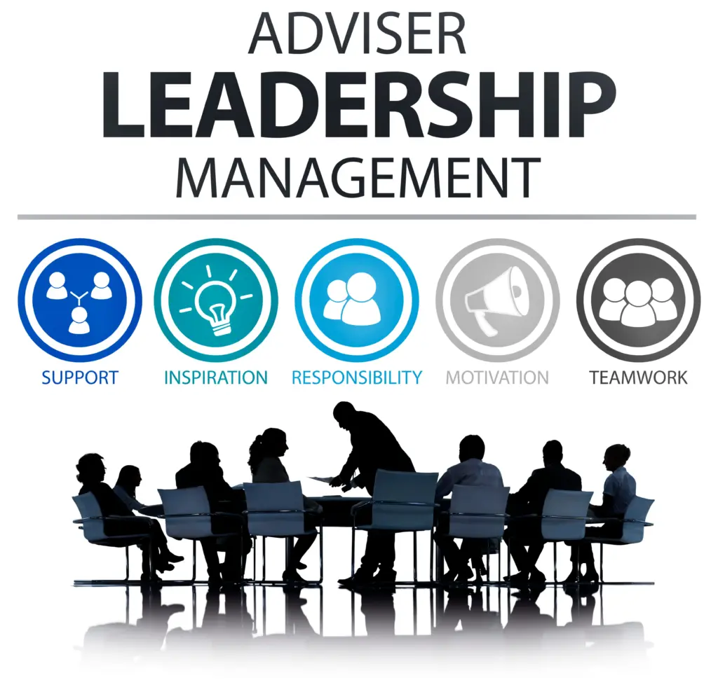adviser leadership management director responsibility concept (1)