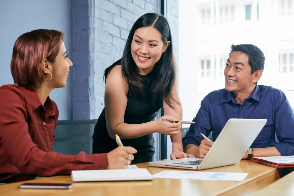 female entrepreneur conducting meeting (1)