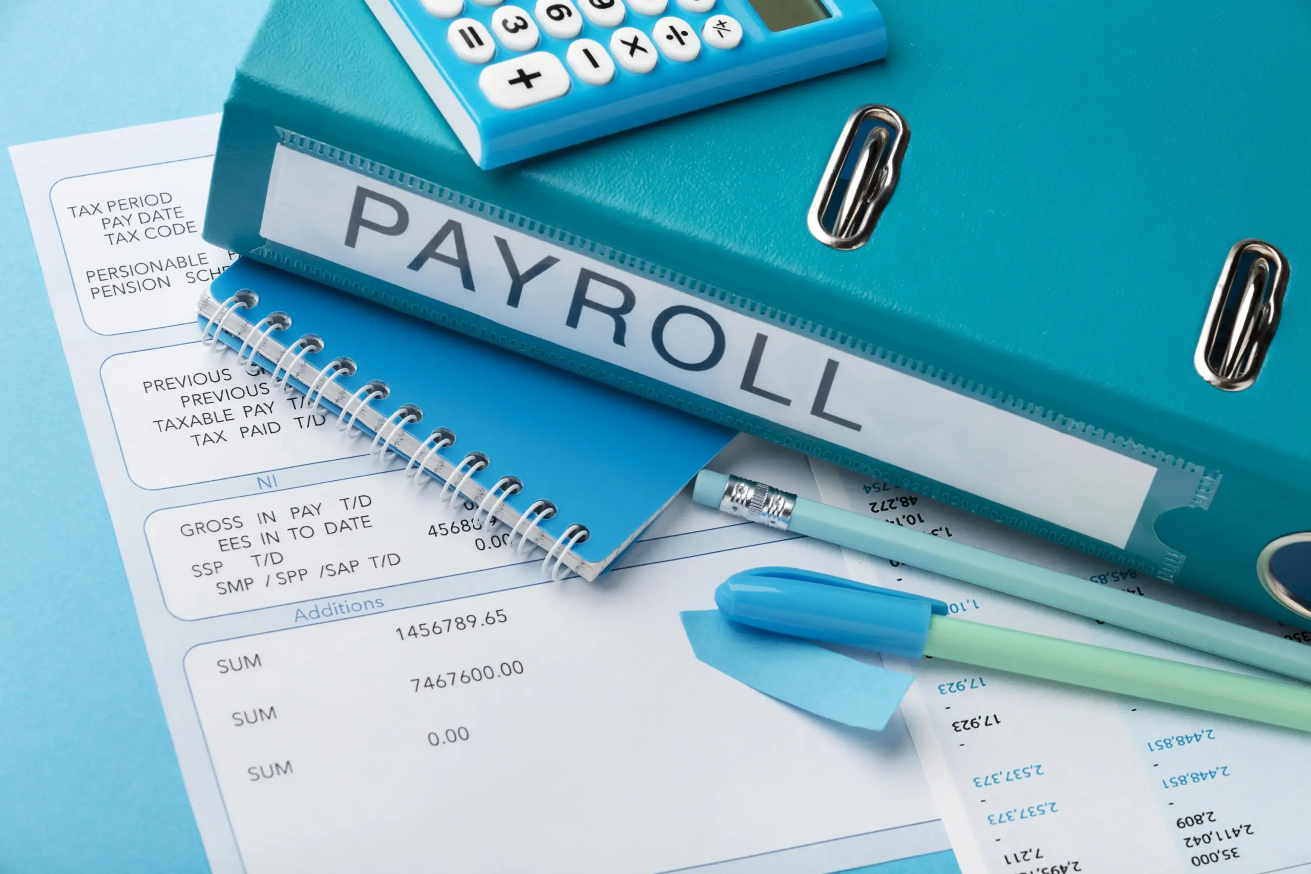 high angle payroll concept (1)