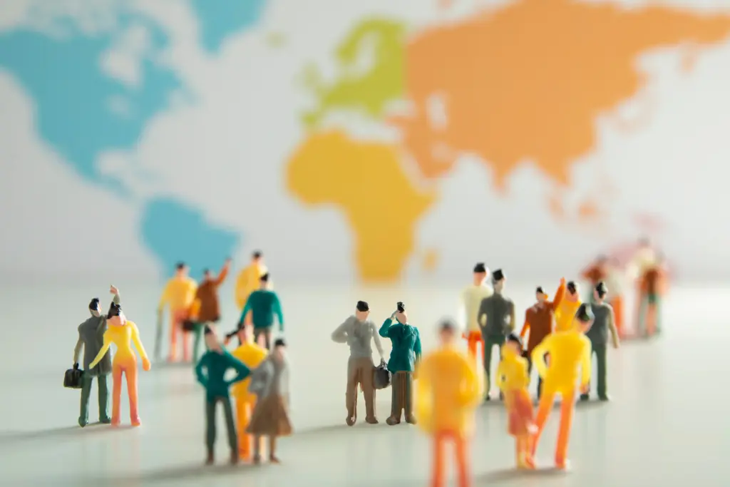 people world map high angle (1)